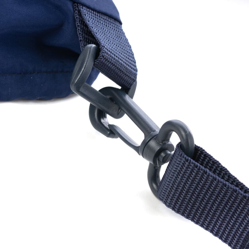 水筒カバー 巾着タイプ(紺×黒色 ナイロンファスナーシリーズ