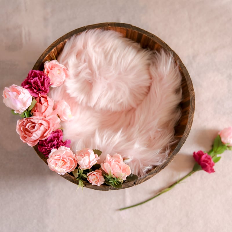 ピンクフラワーコーデ/ニューボーンフォトグッズレンタル/片道送料無料