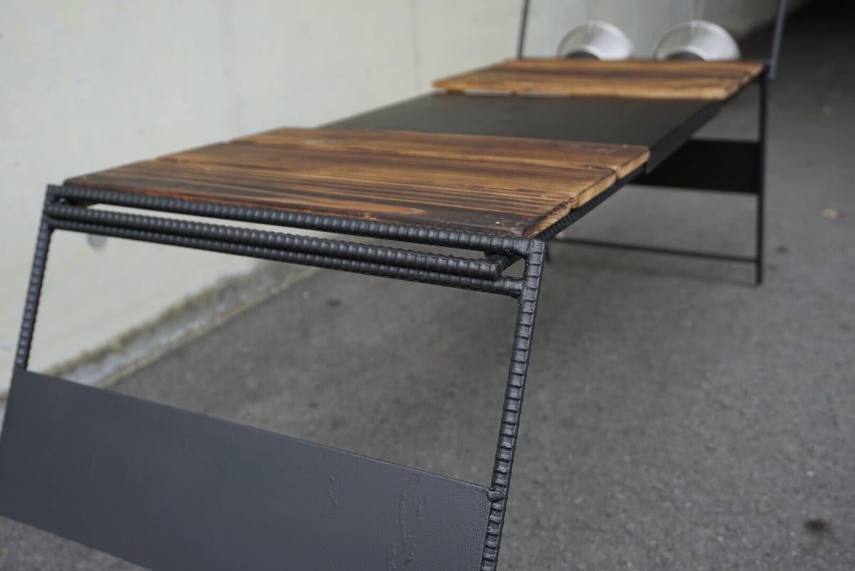 【専用】アイアンテーブル➕フラットバーナー➕ テーブルサイドストレージ➕バッグ 専用】アイアンテーブル➕フラットバーナー➕ テーブルサイド