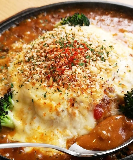 キーマ焼きカレー