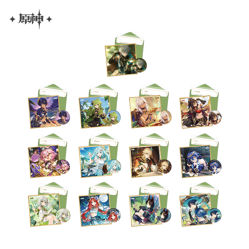 原神 誕生日 缶バッジ＆色紙セット スメール | 福猫屋