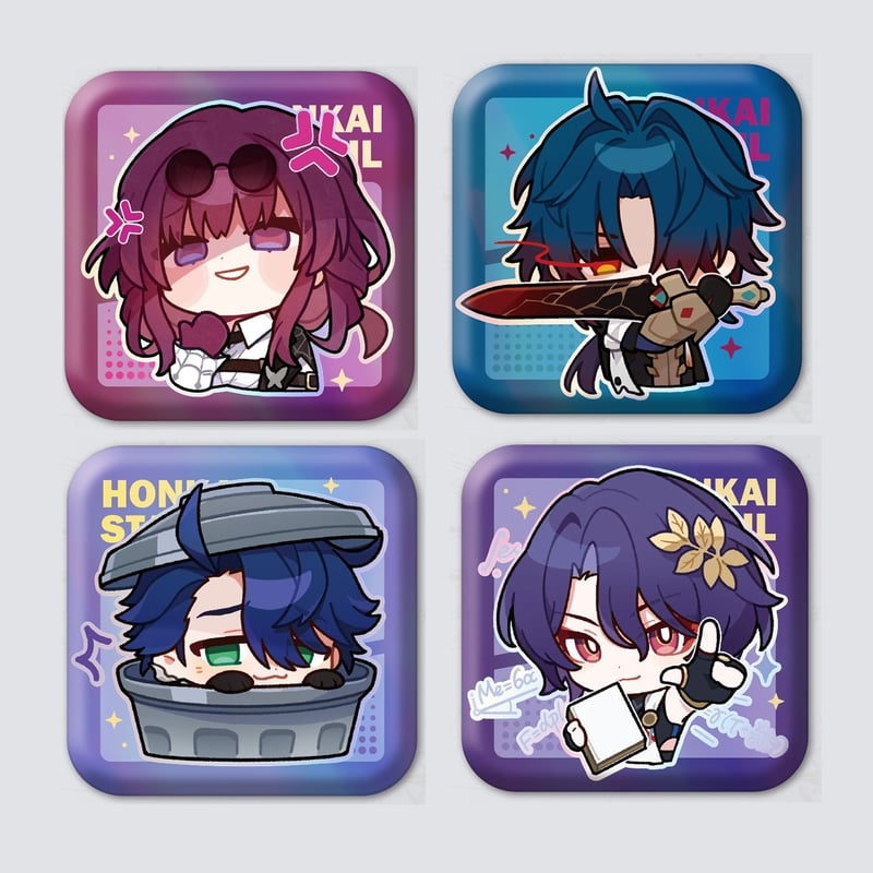 崩壊スターレイル パム展示館 スクエア缶バッジA | 福猫屋