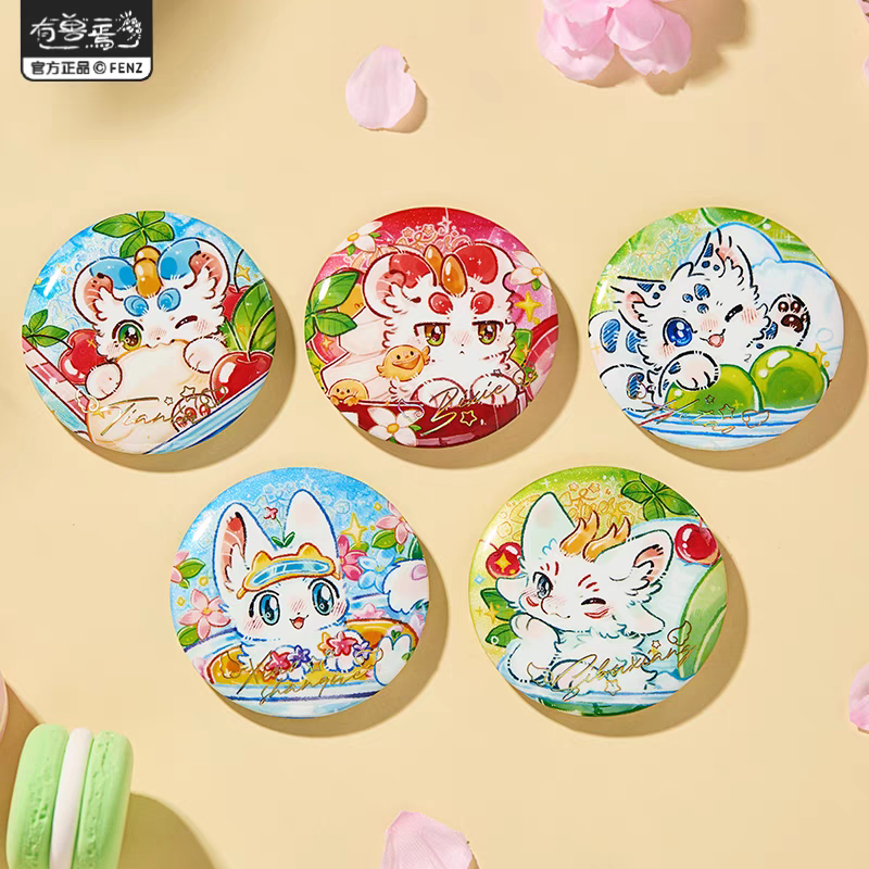獣あらんや Sweetness 缶バッジ 1個（ランダム） | 福猫屋