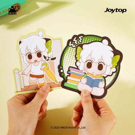 羅小黒戦記＊Joytop　HAVE A GOOD DAY　防水ステッカー（12枚）２種セット