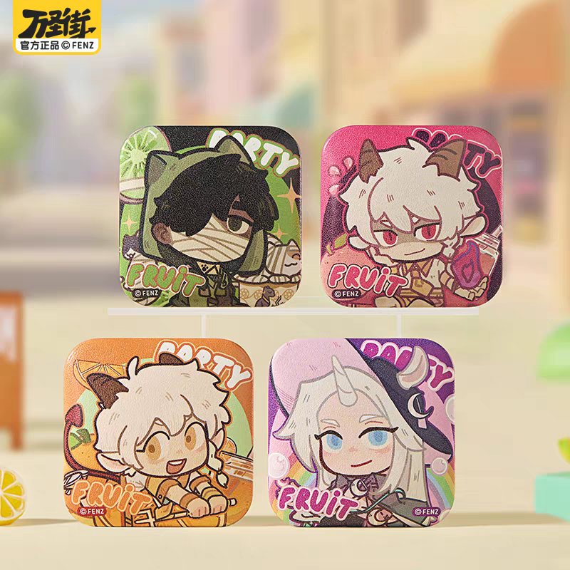 万聖街 フルーツジュース 缶バッジ 1BOX（10個） | 福猫屋