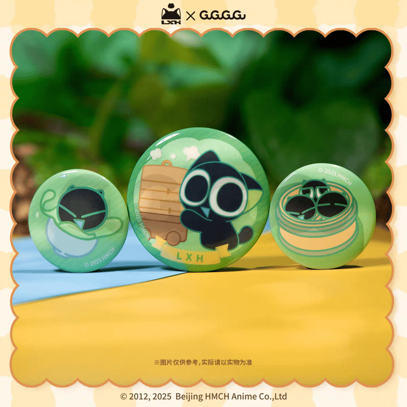 羅小黒戦記＊GuGuGuGuコラボ 小黒＆黒啉 缶バッジ3個セット | 福猫屋