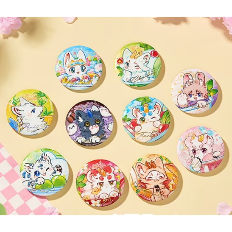 獣あらんや Sweetness 缶バッジ 1個（ランダム） | 福猫屋