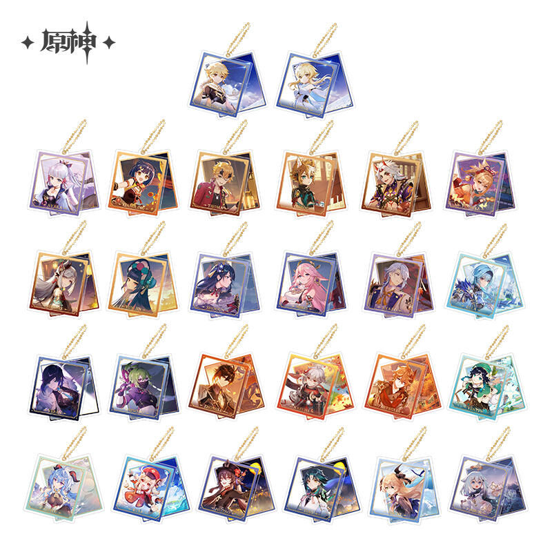 最安値 厨二 ＊ アクリルストラップ 2 原神 二層アクリルボールチェーンストラップA | 福猫屋