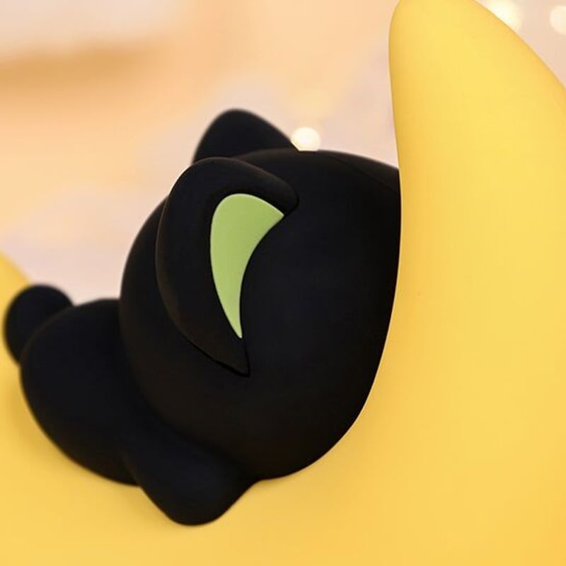 Chat noir 黒猫　おやすみライト　希少ガラス　インテリア照明 Chat noir 黒猫 おやすみライト 希少ガラス インテリア照明 | iichi
