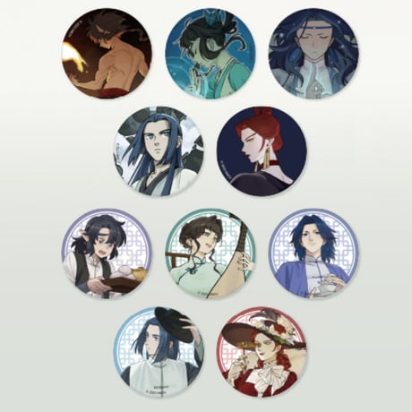 藍渓鎮　IPSTAR潮玩星球　缶バッジ　１BOX（10個）