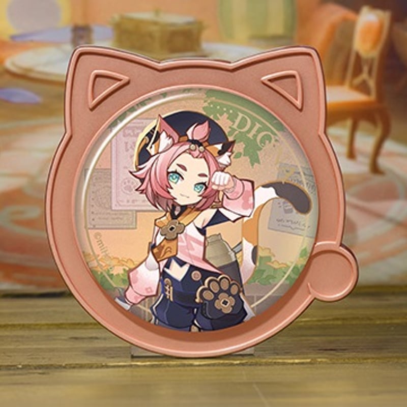 原神 七聖召喚 にゃんこ缶バッジホルダー | 福猫屋