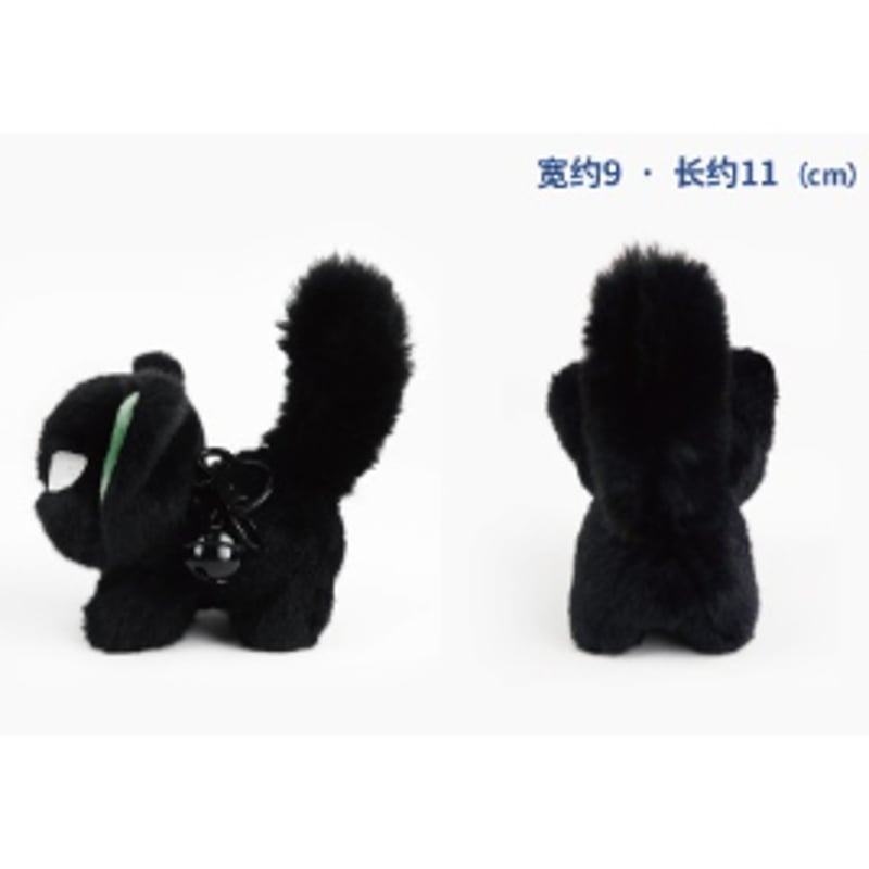 羅小黒戦記 猫小黒 シャーシャーぬいぐるみキーホルダー | 福猫屋