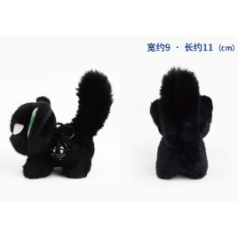 羅小黒戦記 猫小黒 シャーシャーぬいぐるみキーホルダー | 福猫屋