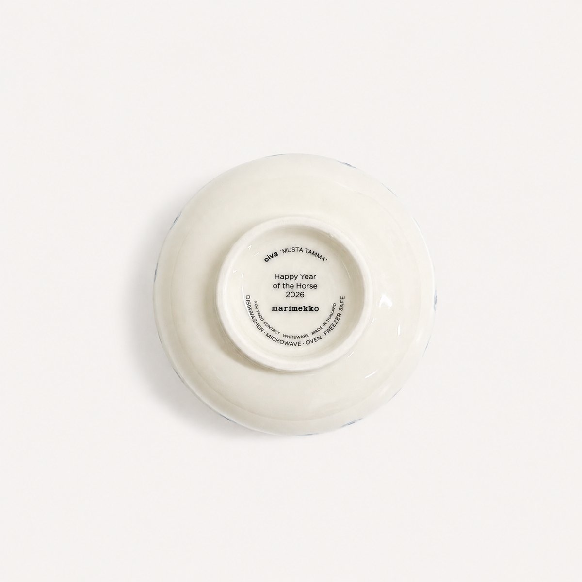 marimekko マリメッコ　完売Musta tamma プレート＋ラテマグ マリメッコ ボウル Musta Tamma (ムスタ タンマ) 300ml ホワイト