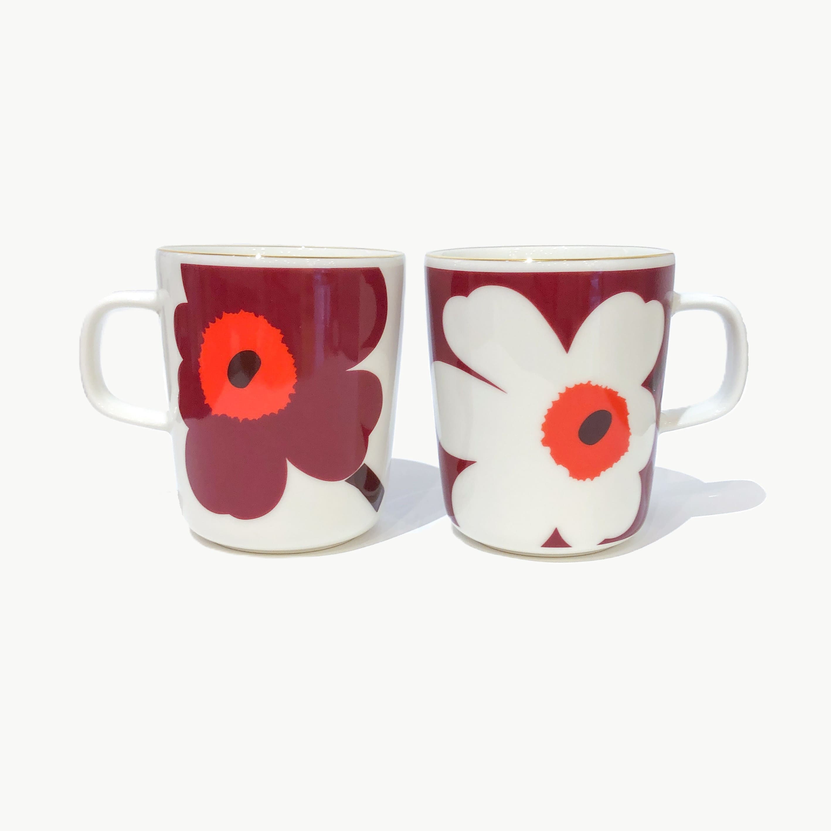 マリメッコ マグカップ ペアセット Unikko (ウニッコ) 250ml