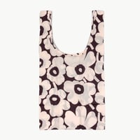 【アジア限定】 マリメッコ エコバッグ Unikko (ウニッコ) ライトピンク×ワインレッド ショッピングバッグ 日本正規品