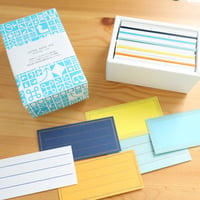 【夏柄】LETTER PRESS BOX-message card-