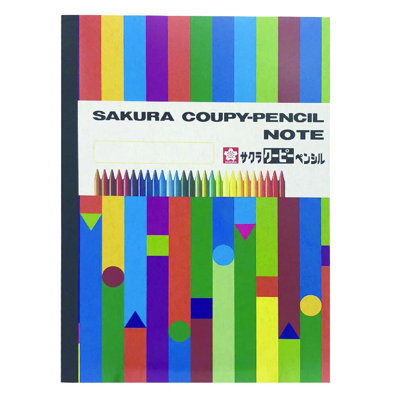 クレパス画 B5サイズ サクラクレパス柄 糸綴じA5ノート | Kite!Cǒte!