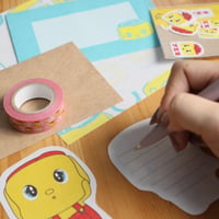 きてら文具　ダイカットミニレター