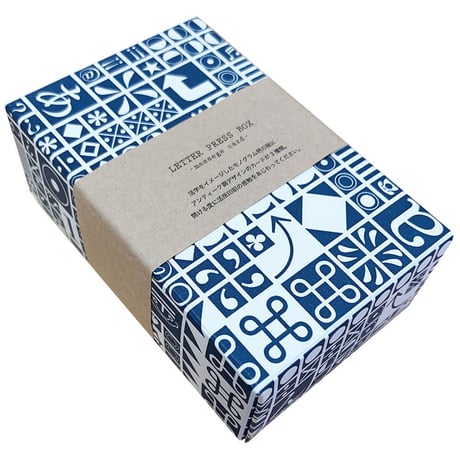 LETTER PRESS BOX-message card-