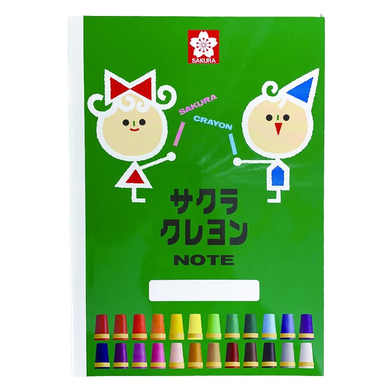 サクラクレパス柄 B5ノート | Kite!Cǒte!