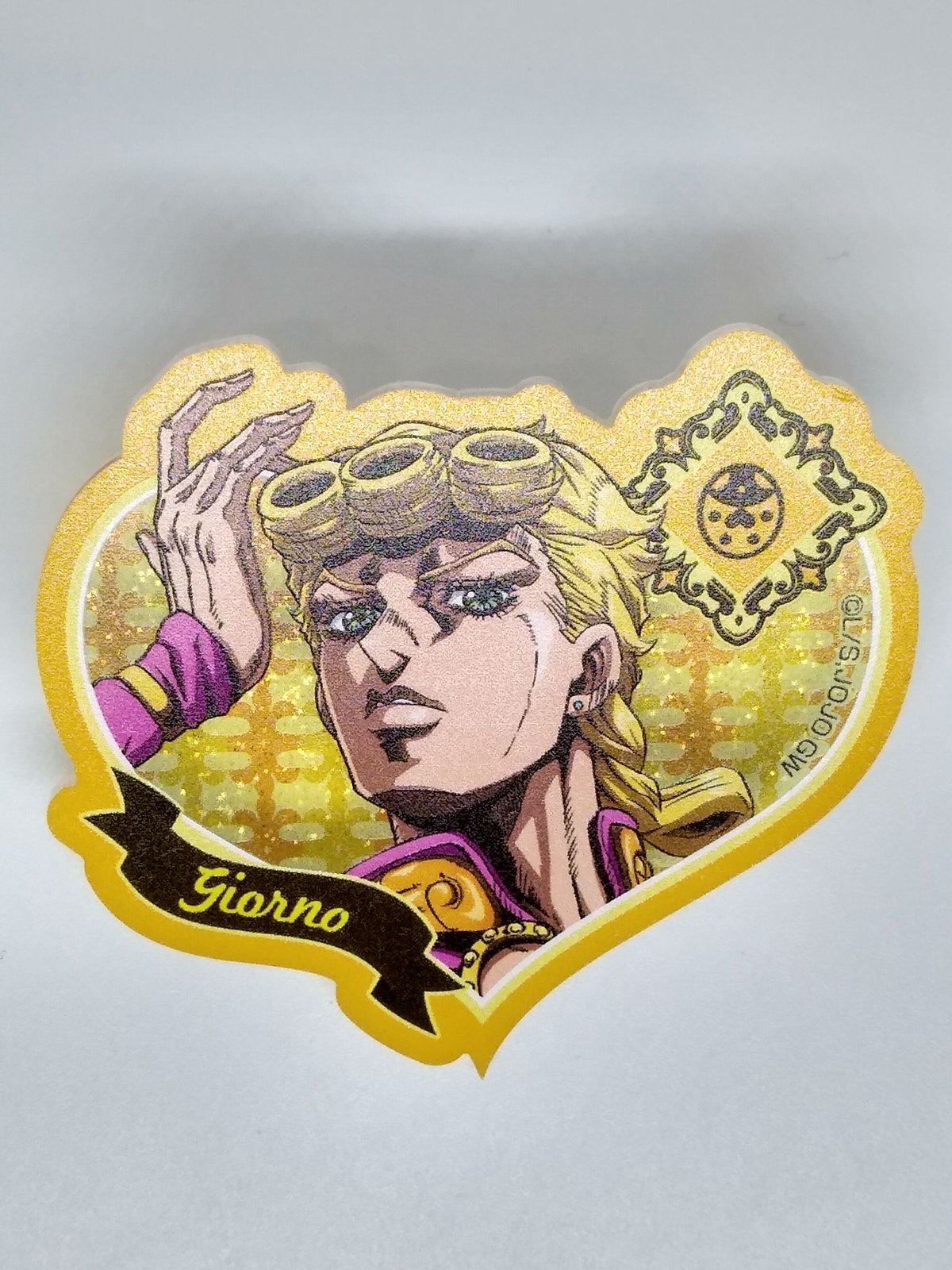 ジョジョ ハート型ラメアクリルバッジ 8セット TVアニメ「ジョジョの