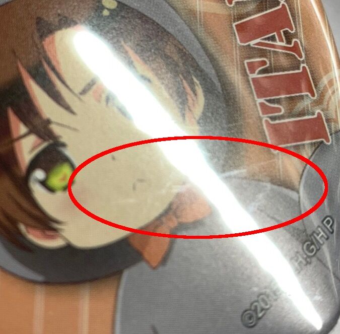 傷み有り】日丸屋秀和 『ヘタリア』 ハート型 缶バッジ 南イタリア
