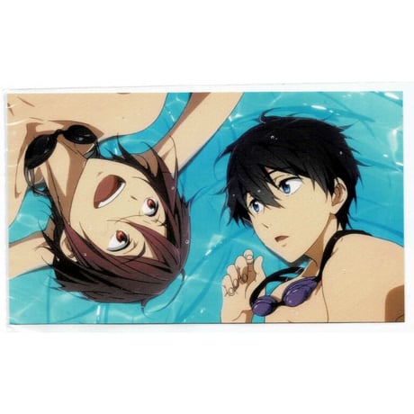 Free! ES 12話 エンドカードポストカード 七瀬遙 松岡凛 Free! DF 12話 エンドカードポストカード 七瀬遙 橘真琴 松岡凛