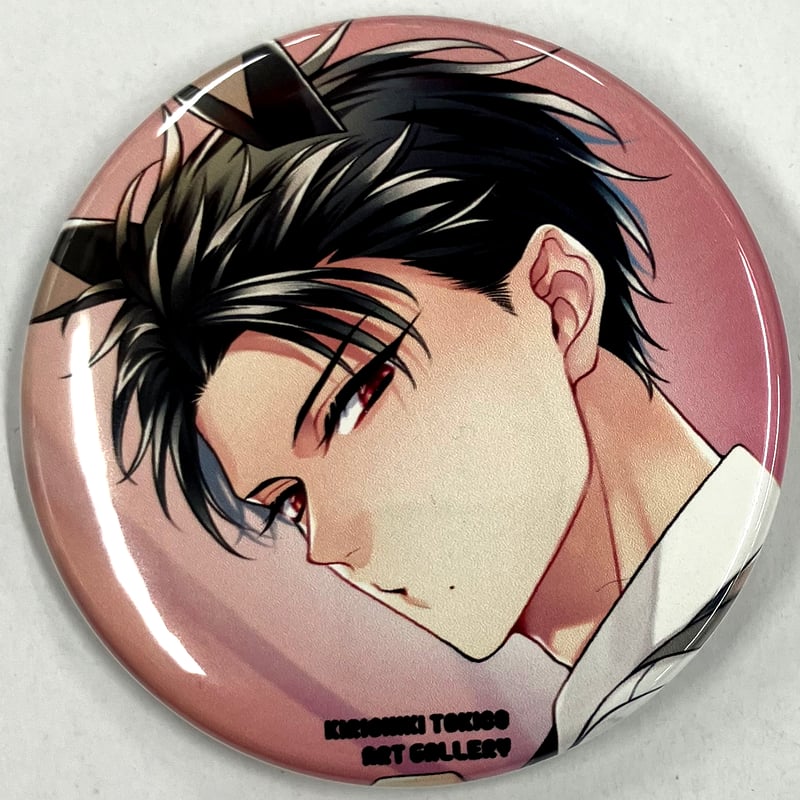 桐式トキコ『ヤクザ様のおもちゃ』 個展 缶バッジ 黒瀬 【BLグッズ