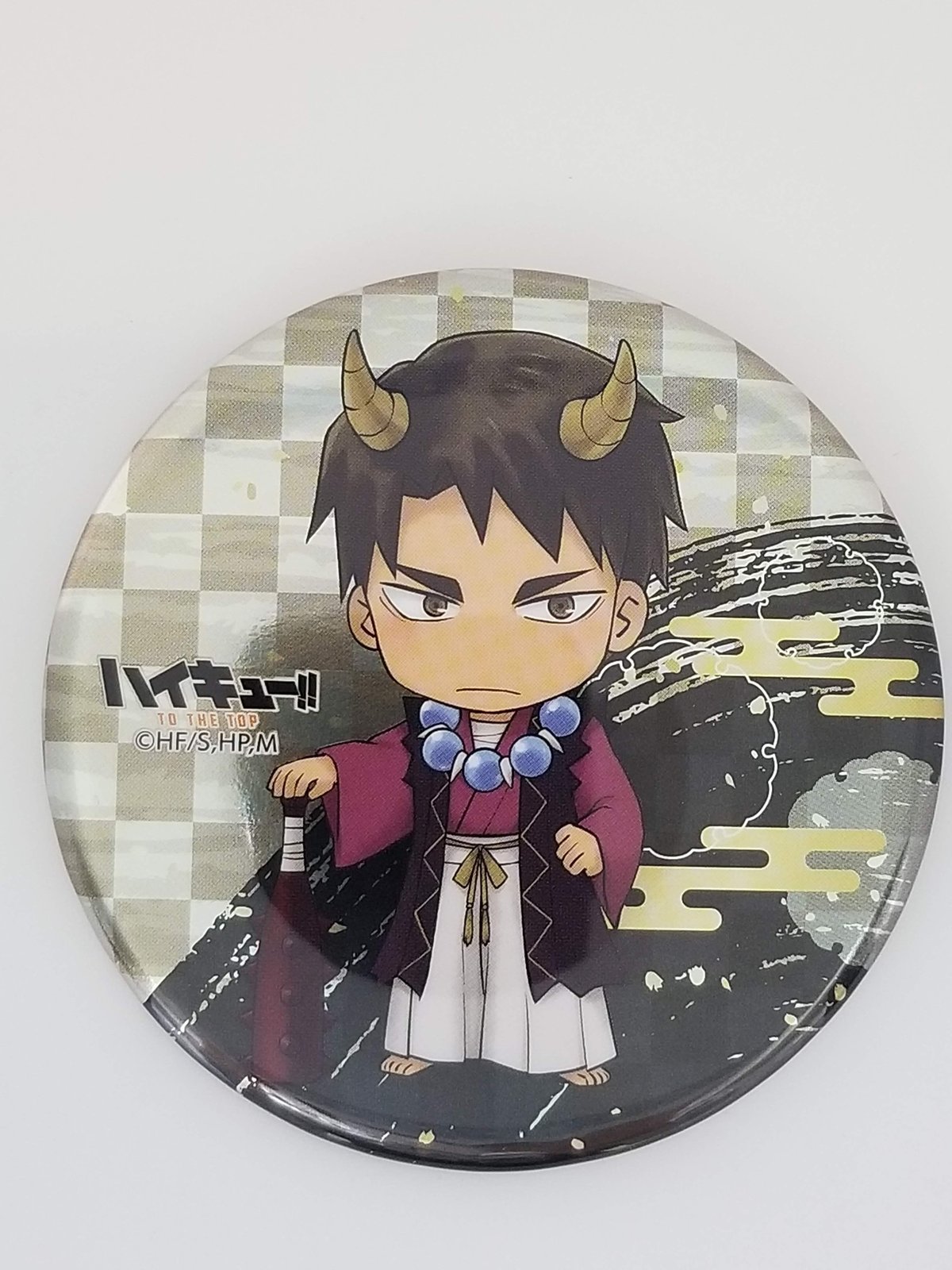 ハイキュー!!牛島若利メタリック缶バッジ百鬼夜行ナンジャタウン