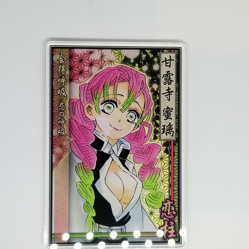 鬼滅の刃 甘露寺蜜璃 ラグーナテンボス ステータスカード メタリック缶