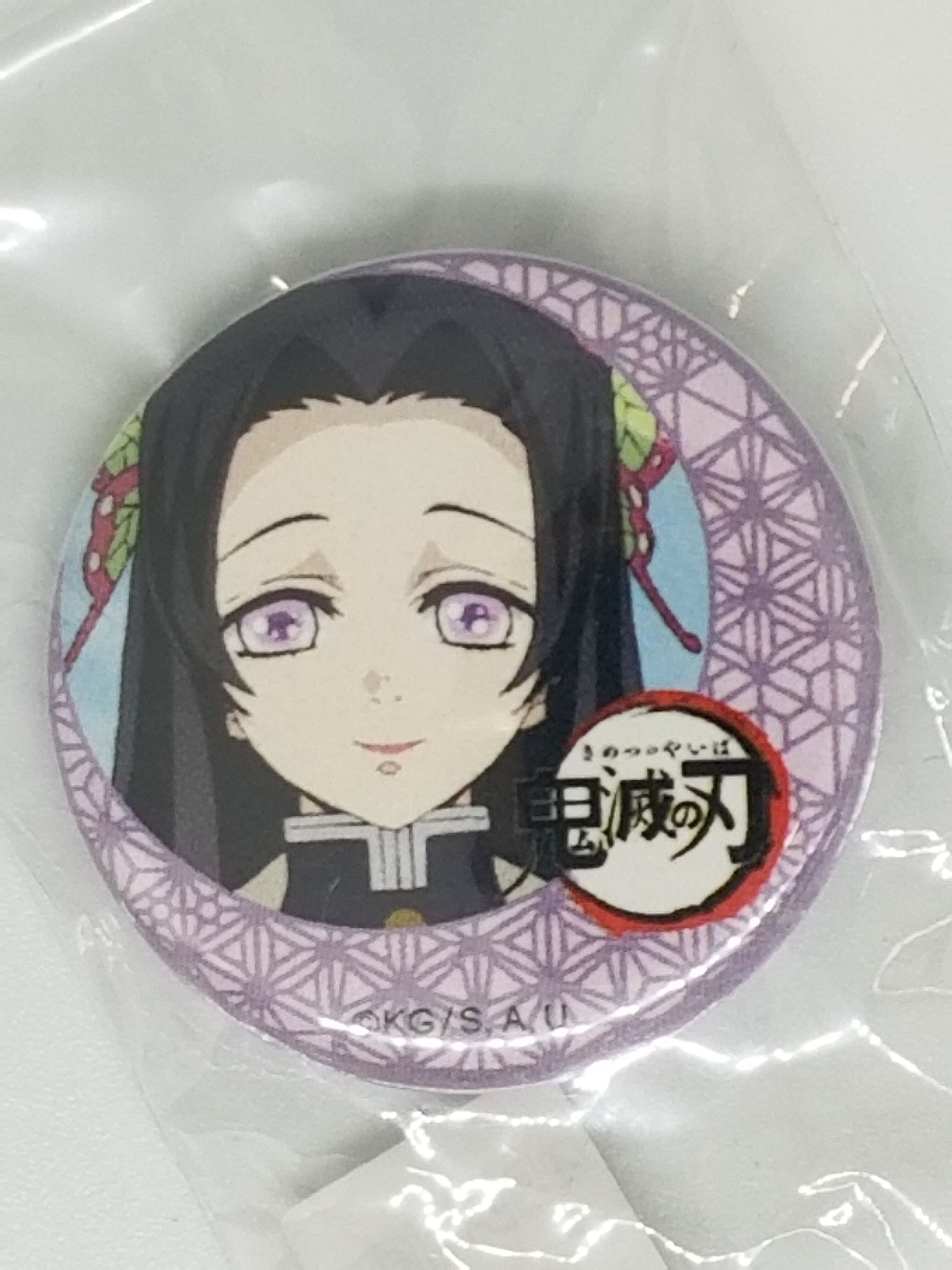 鬼滅の刃　幕間画缶バッジ　胡蝶しのぶ　胡蝶カナエ original