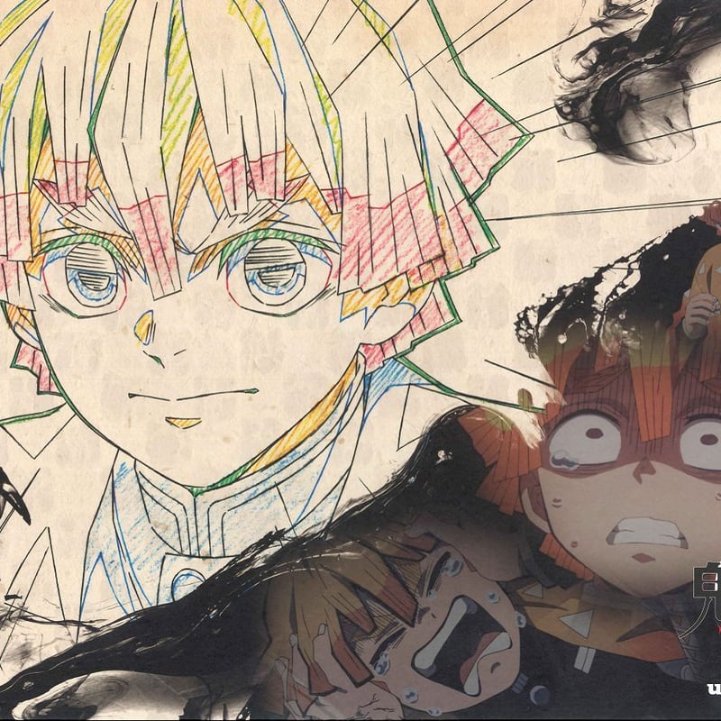 イタミ有】鬼滅の刃 我妻 善逸 原画ランチョンマット | K-BOOKS