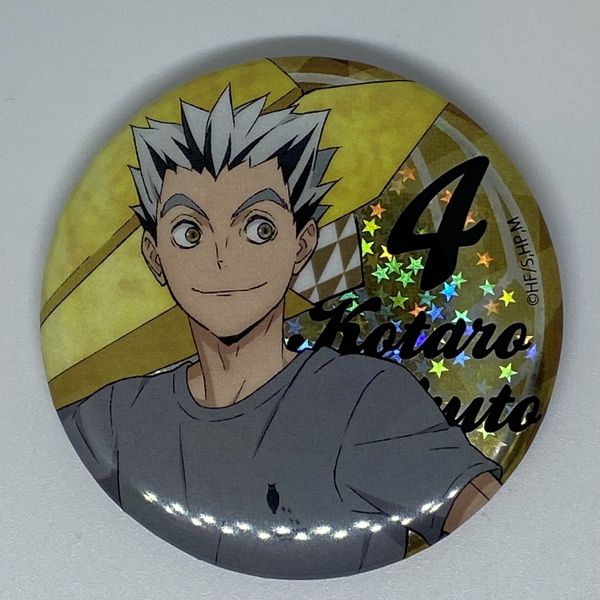ハイキュー　アニメデッキ　ホログラム缶バッジ　紙飛行機　木兎光太郎 20点 ハイキュー アニメデッキ ホログラム缶バッジ 紙飛行機 木兎