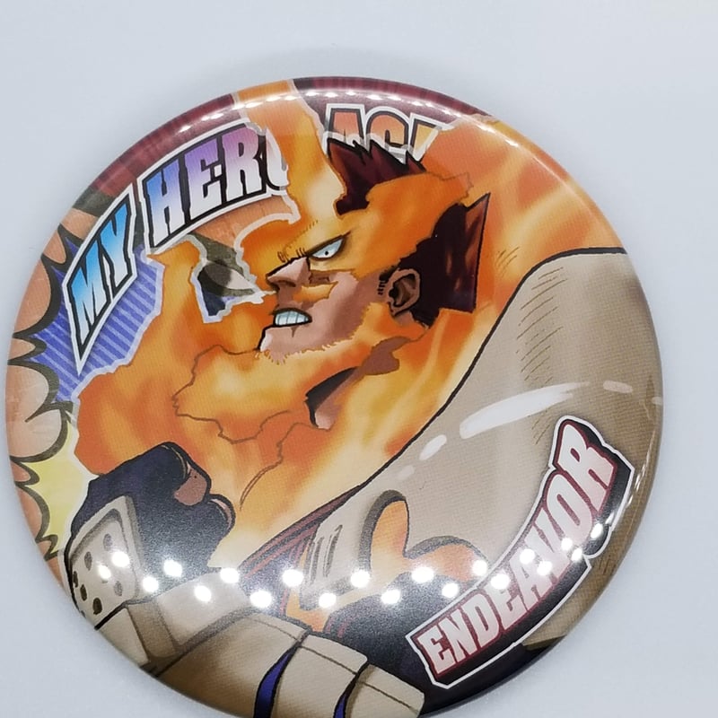 ヒロアカ エンデヴァー 缶バッジ TVアニメ『僕のヒーローアカデミア