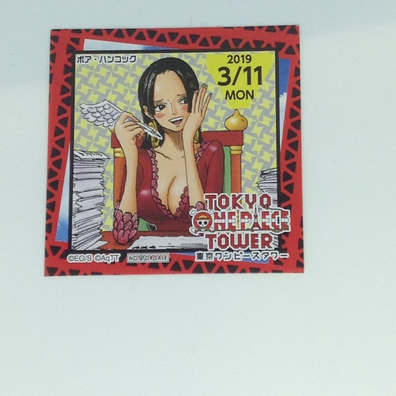 東京ワンピースタワー 4th anniversary ステッカー ハンコック