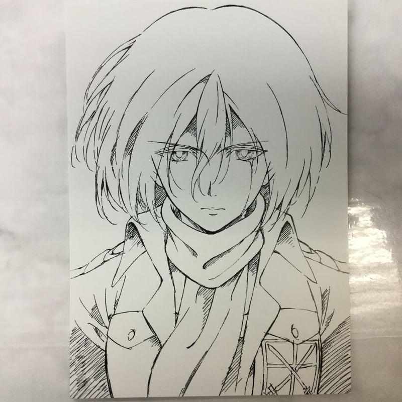 進撃の巨人 ミカサ 原画展 進撃の巨人ミカサ原画集 特典 ポスト