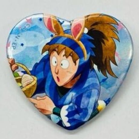 忍たま　ナンジャ　2弾　ハート缶バッジ　三郎 忍たま乱太郎 ナンジャ ハート缶バッジ 第2弾 鉢屋三郎 - メルカリ