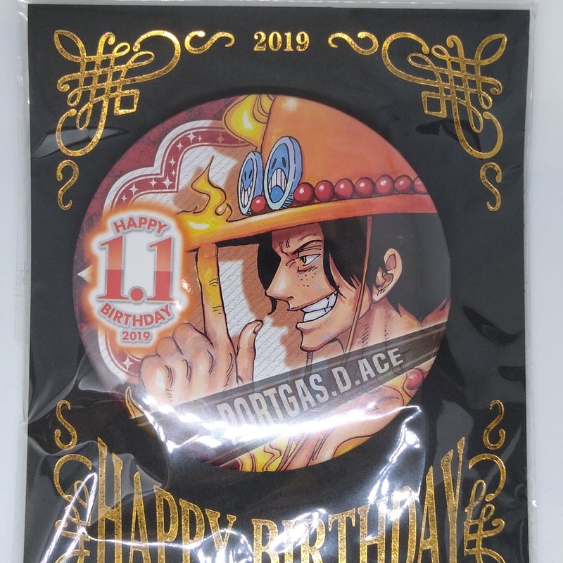 ONE PIECE ポートガス・D・エース バースデイ缶バッジ 2019 | K