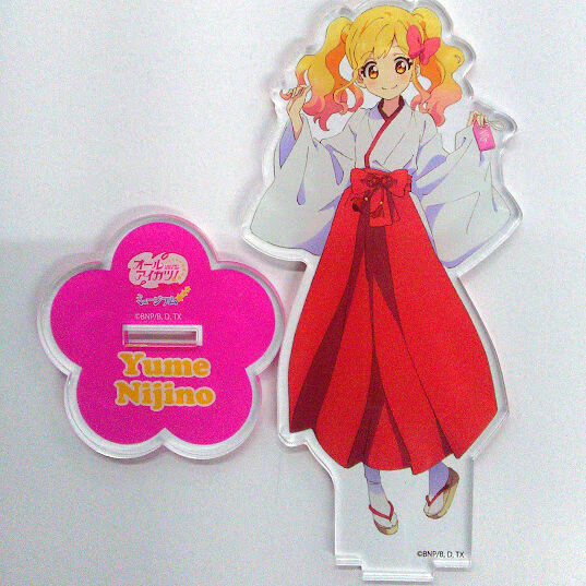 虹野ゆめ オールアイカツミュージアム アクリルスタンド 開封品】オールアイカツ！ミュージアム オリジナルアクリルスタンド 虹