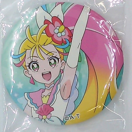 トロピカル～ジュ！プリキュア　キュアサマー　プリントクッキー 缶バッジ