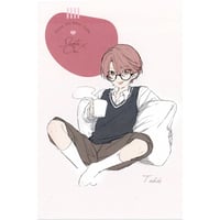 咲本﨑 『この手を離さないで』emo cafe イラストカード 北原雅【BL