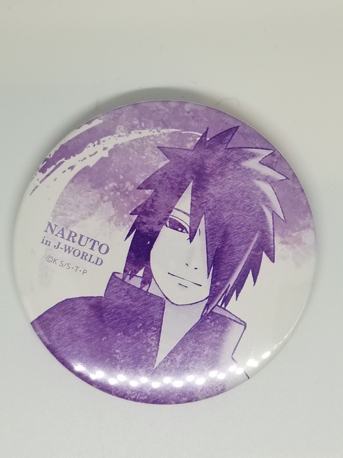 NARUTO J-WORLD ナルトとサスケ 75mm 缶バッジ うちはサスケ NARUTO J-WORLD ナルトとサスケ 75mm 缶バッジ うちはサスケ
