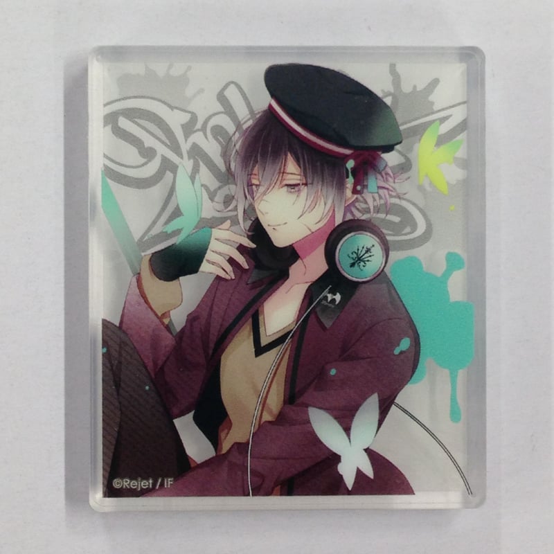 ディアラバ DIABOLIKLOVERS アクリルブロック 缶バッジ アズサ 【公式