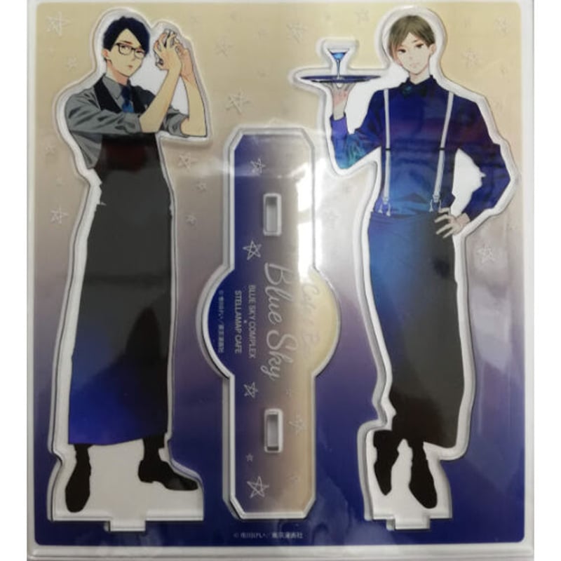 市川けい ブルースカイコンプレックス アクスタ 缶バッジ カフェ