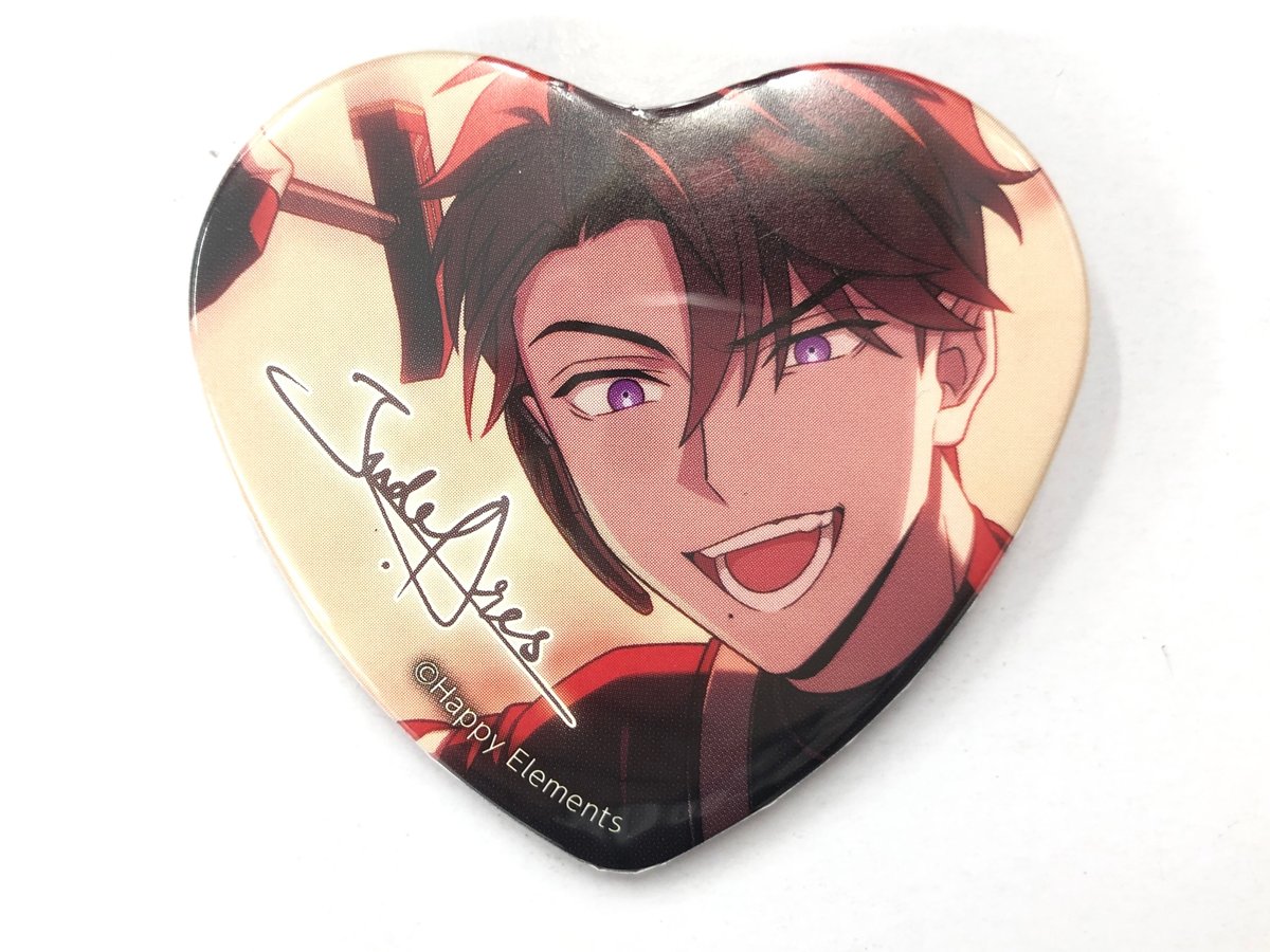 エリオス ジュード ナンジャ ハート缶バッジ エリオス ナンジャタウン 缶バッジ バトにゃー ジュードアレス