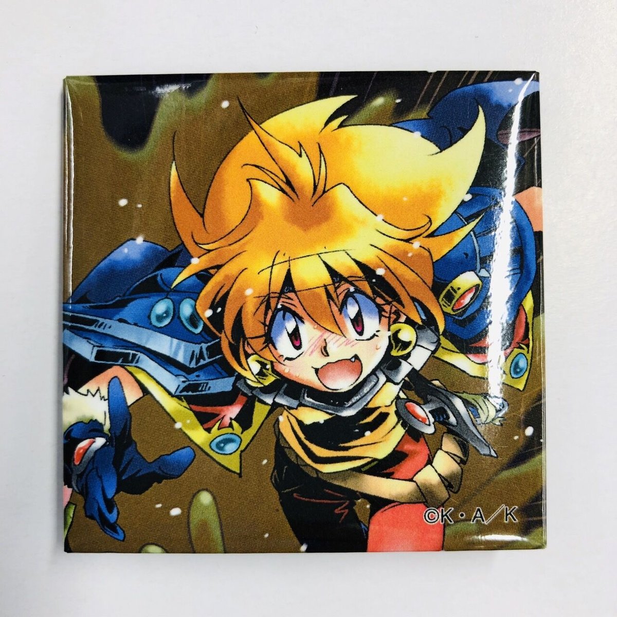 スレイヤーズ　ブックオフ　メディコス トレーディング缶バッジ　 リナ・インバース スレイヤーズ トレーディング リナ＝インバース スクエア缶バッジ リナ