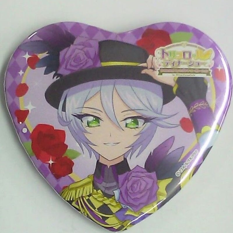 プリパラ 紫京院ひびき プリズムストーンカフェ ハート型缶バッジ(等身  