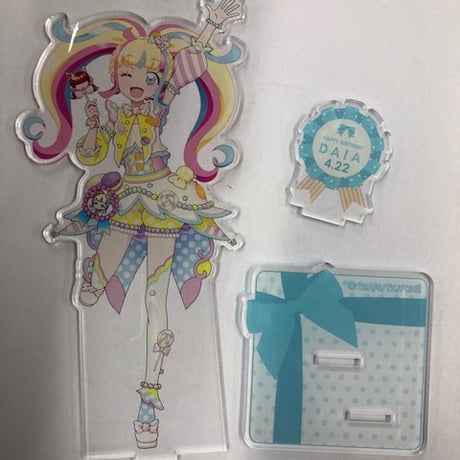キラッと　プリチャン プリ☆チャン ハピプリ　バースデー　虹ノ咲だいあ　タオル プリチャン虹ノ咲だいあハピプリバースデー2020タオル キラッと