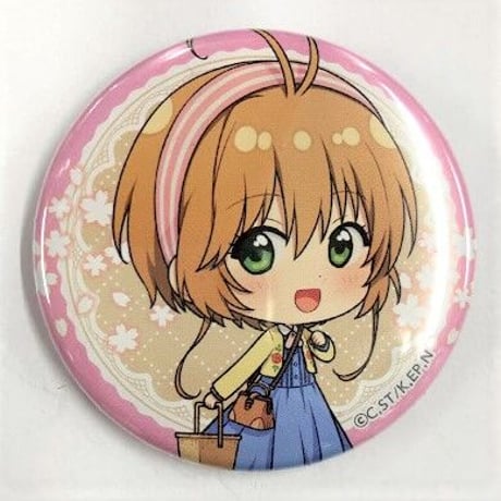 カードキャプターさくら×animate cafe(2021) 木之本桜(私服) トレーディング缶バッジ